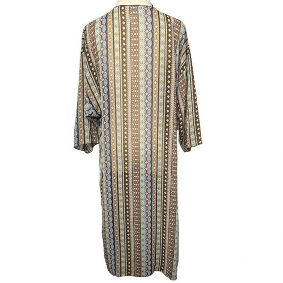 LuLaRoe Geometric Chiffon Cascading Shirley Kimono Size Medium lc112 - Picture 3 of 7